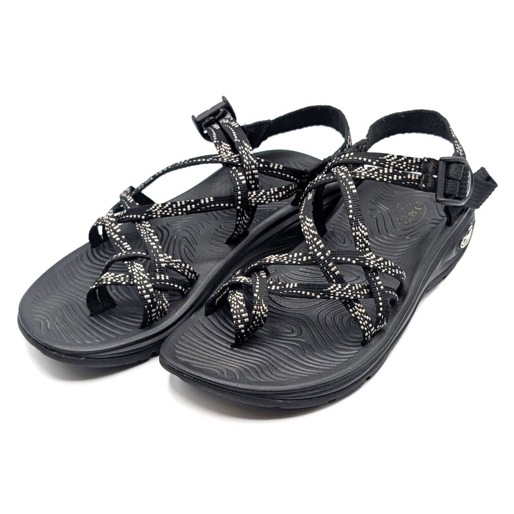 Chaco Z/Volv X2 Dash Black Strappy Sandal Adjustable Outdoors Women's Size 8